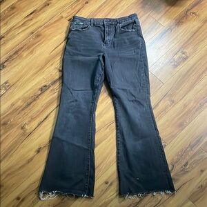 Women's Black Flared Jeans American Eagle Pants 12